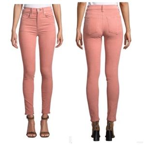 Rag & Bone high rise skinny corduroy pink